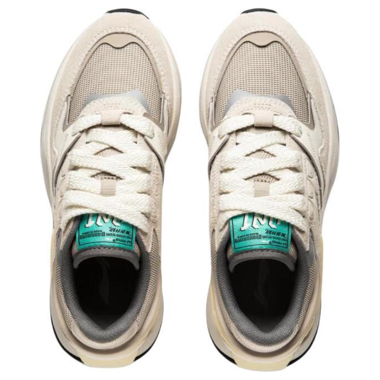 Li-Ning Fashionable Comfortable Durable Lightweight Low-Top Casual Shoes Women sneaker Gray AGCU064-1