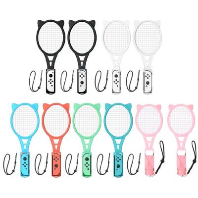 1 Pair Tennis Rackets Controller Grip Handle Kit for Switch OLED