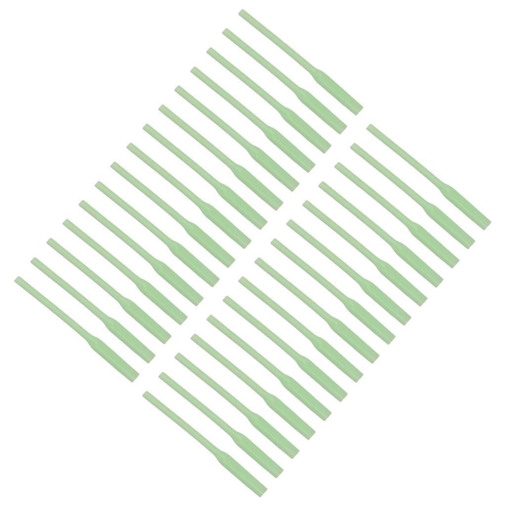 30Pcs Fishing PVC Positioner Tubes Luminous Soft Winding Preventing Portable Line Aligners Sleeve for Night Fishing