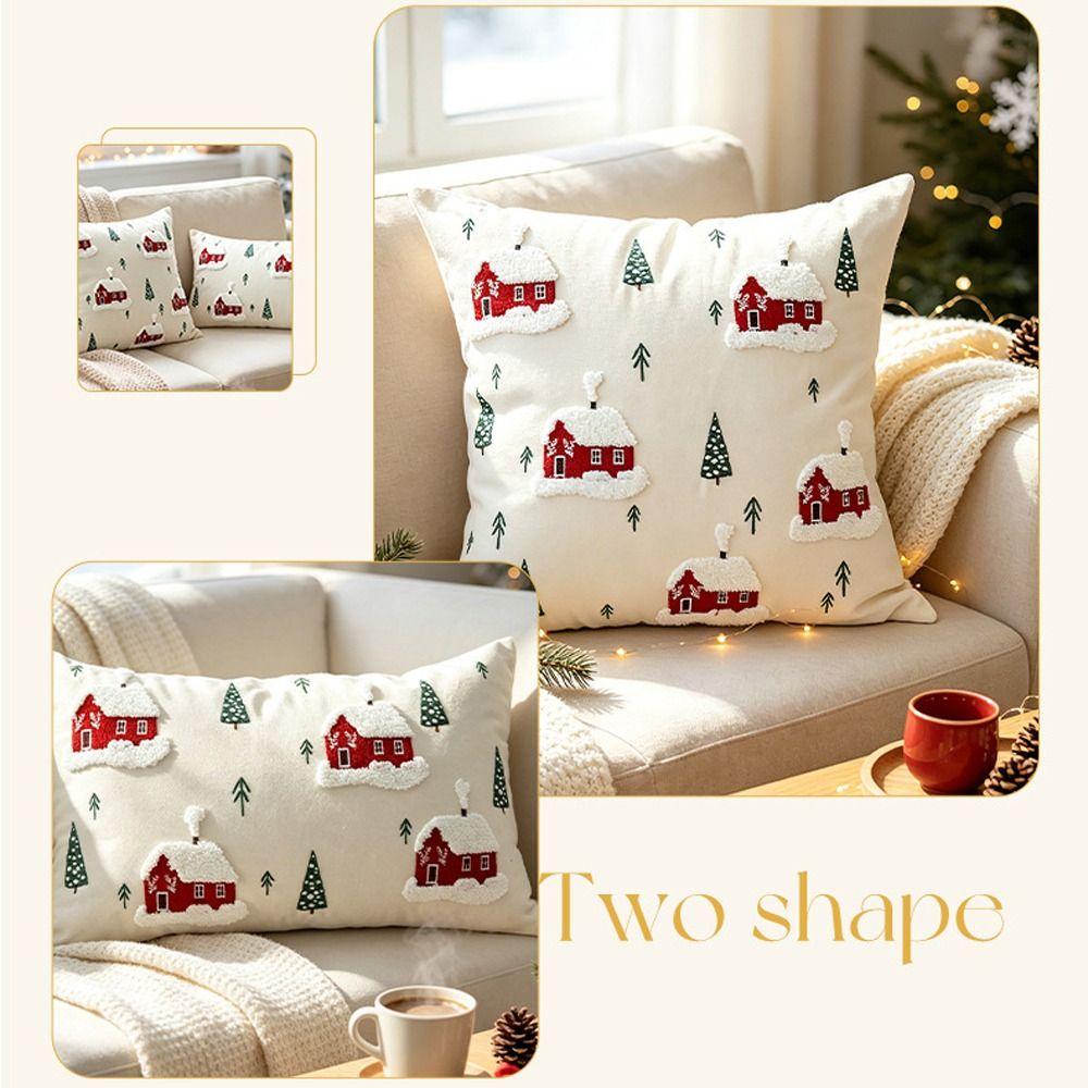 Canvas Cushion Cover Soft Throw Pillowcase Creative Tufted Throw Pillow Cover Home Decor