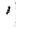 Heavy Duty Flag Pole Kit 360 Degree Swivel Two Installation Methods Adjustable Flag Pole Ground Stake
