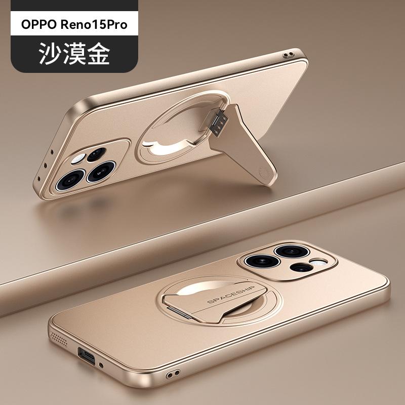 Applicable to OPPO Reno15Pro spacecraft magnetic mobile phone case Reno14Pro invisible bracket anti-drop protective case