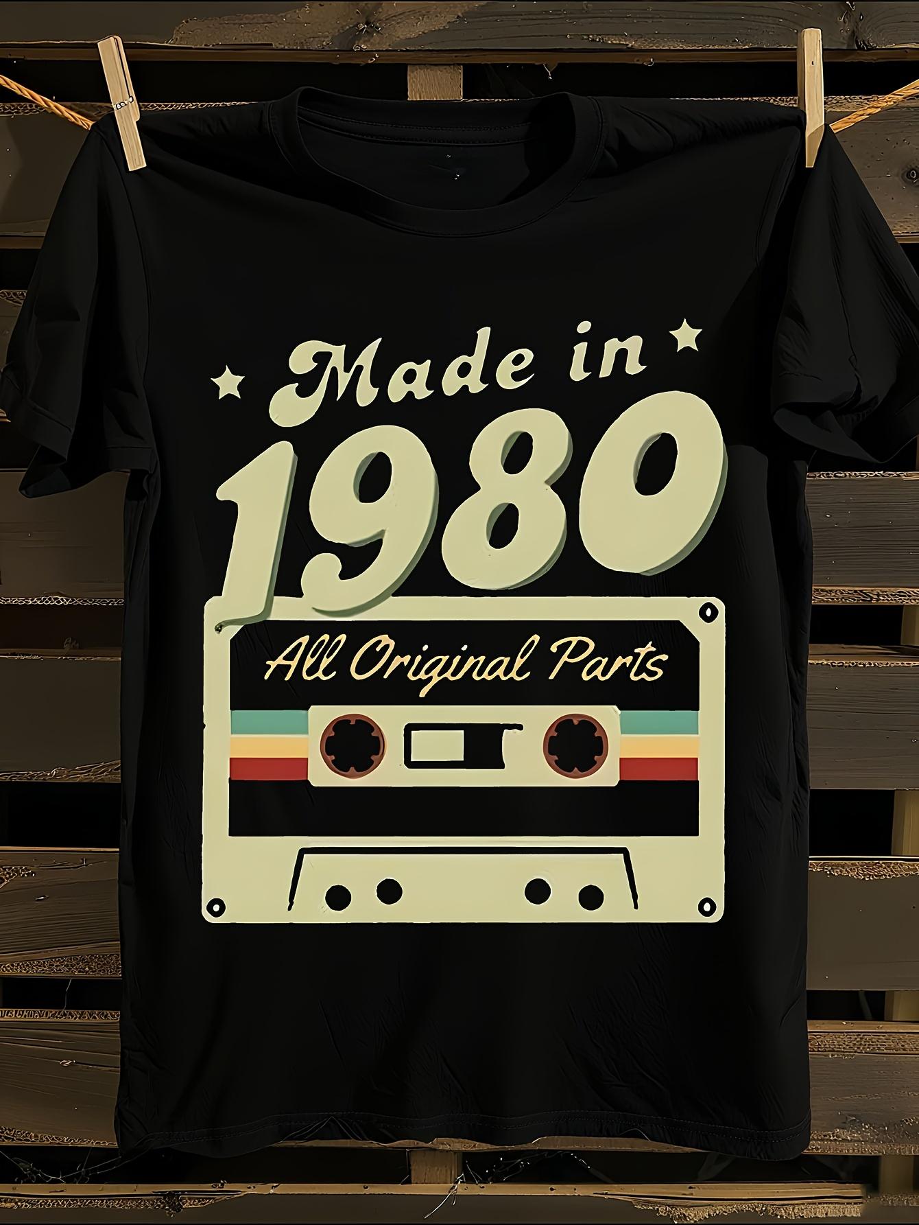 Vintage 1980s Retro Cassette Tape Graphic T-shirt L