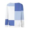 Women's Loose Comfortable Casual Fashionable Round Neck Long Sleeved Color Blocked Hoodie