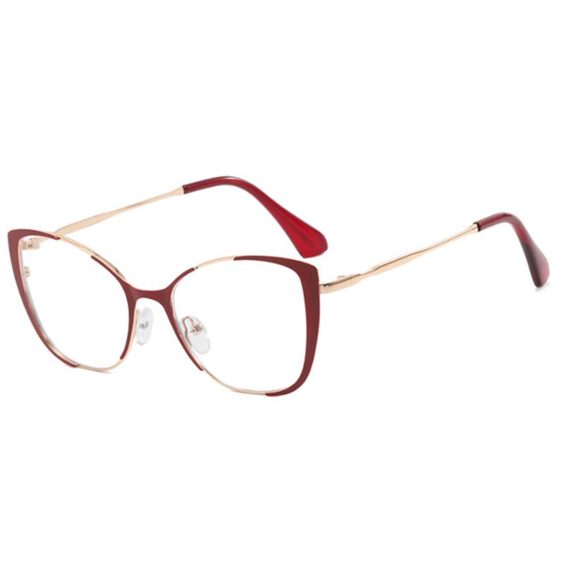 Riangular Cat Eyes Frame Clear Lens Glasses Women Myopia Nerd Spectacles Degree -0.5 -1.0 -2.0 -3.0 -4.0 To -6.0