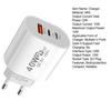 Travel Charger Adapter 40W Dual PD Type-C/USB Ports Multi-protection EU Plug Compact Reliable Charger Head