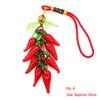 Mascot Wealth Lucky Brass Coin Chili Cabbage Tomato Keychain Chinese Knot Car Bag Hanging Ornament Fengshui Home Decoration Gift