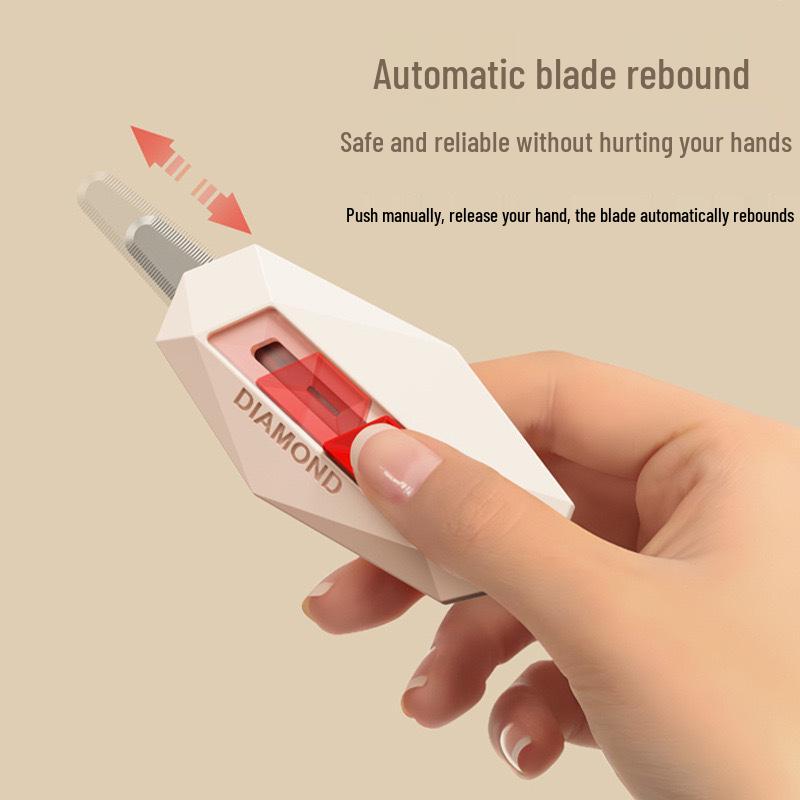 Magnetic Snap-Off Anti-Stick Unboxing Utility Knife for Packages and Boxes