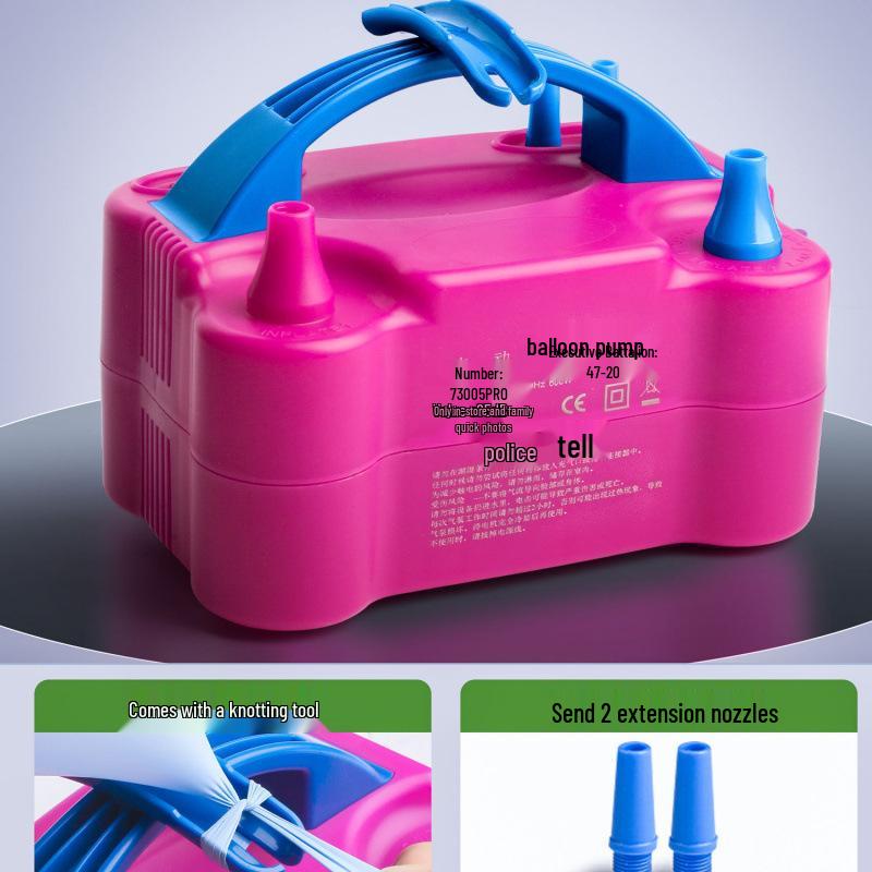 Automatic Electric Balloon Inflator Pump - Dual Mode: Manual & Electronic - Free Shipping