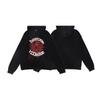Young Thug 555 Same Style Foam Print Hoodie Couple Loose Fit Sweatshirt Men