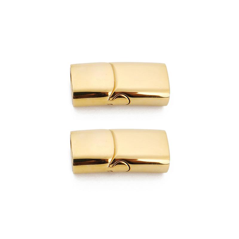 1pc Stainless Steel Magnetic Clasps Connector Leather Cord Magnet Lace Buckle Bracelet End Caps Bracelets Findings Jewelry