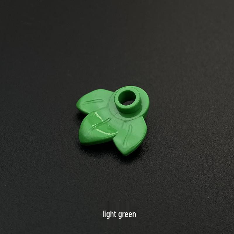 LEGO-Compatible Small Brick Parts: 32607 Christmas Wreath 1x1 Three Leaves MOC, Sold by Weight