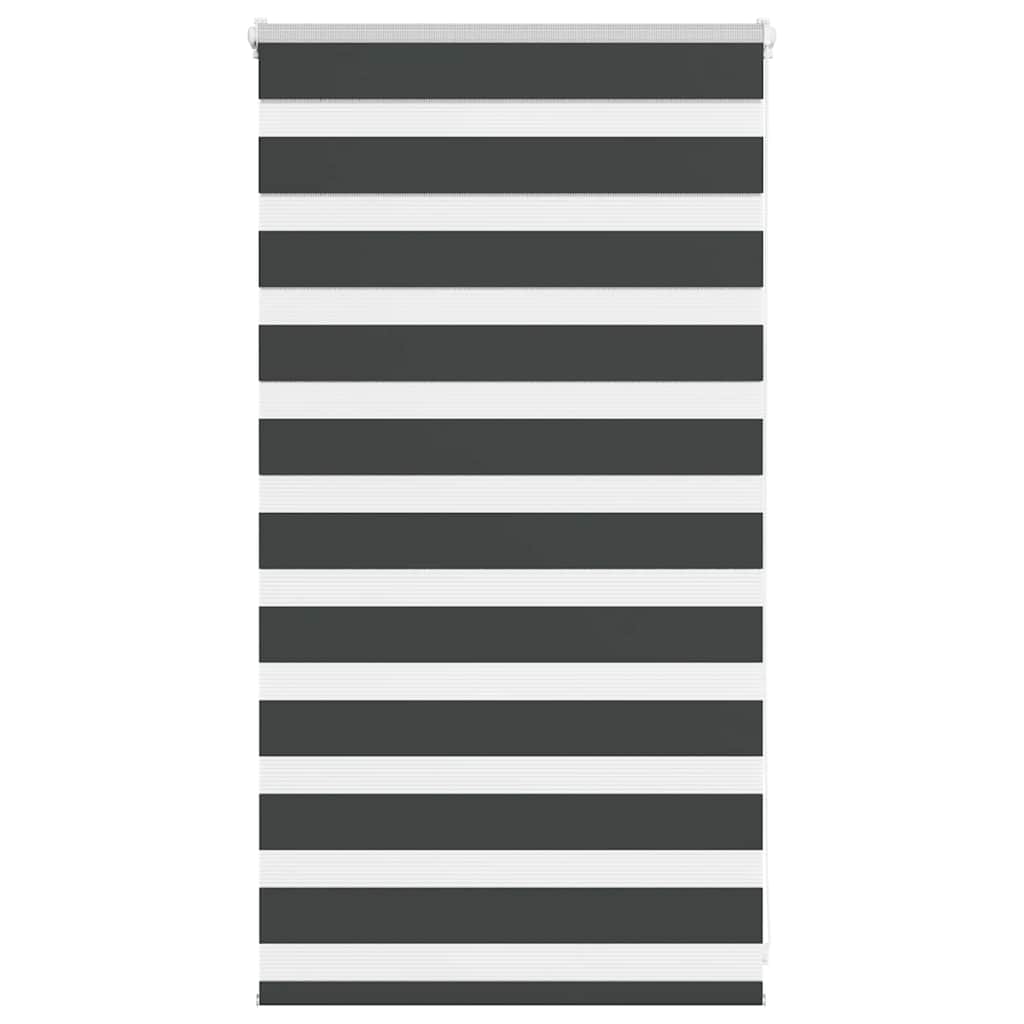 Zebra Roller Blind, Black, Fabric Width 70.9 Cm, Polyester