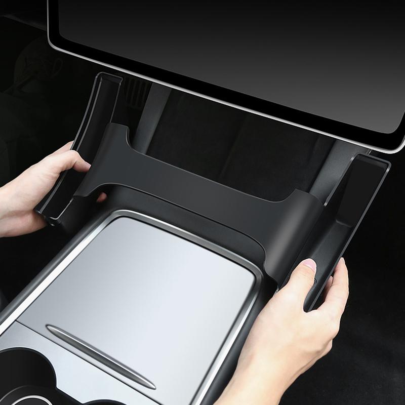 Pentru Tesla Model Y/3 Cutie de depozitare pentru control central pe ambele părți Organizator lateral anti-alunecare Accesorii pentru modificarea interiorului mașinii