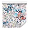 Colorful Butterflies and Flowers Wallpaper for Living Room and Bedroom 50x1000