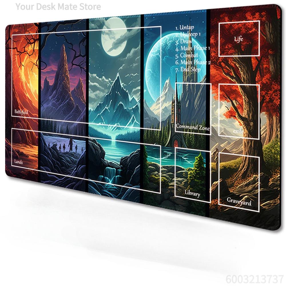 The Magic Gathering Playmat Funny Design Mousepad Mtg Tcg Mouse Pad Office Desk Mat For Work Game Mini Pc Laptop Cute Rug Carpet
