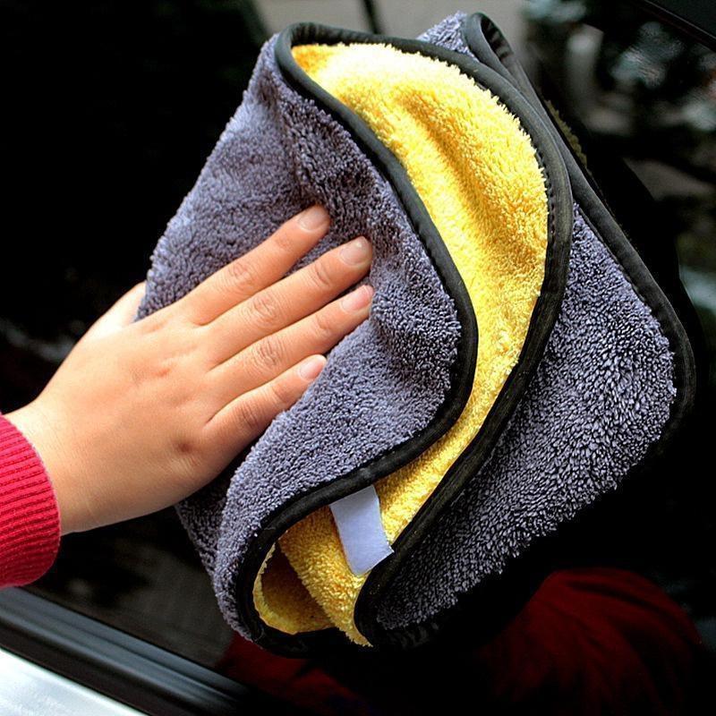 1PC New Car Coral Fleece Auto Wiping Rags Efficient Super Absorbent Microfiber Cleaning Cloth Home Car Washing Cleaning Towels