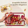 Chinese Style 3D Scroll Building Block Sets Educational Toys Flower Bricks New Year Gifts Tabletop Decoration