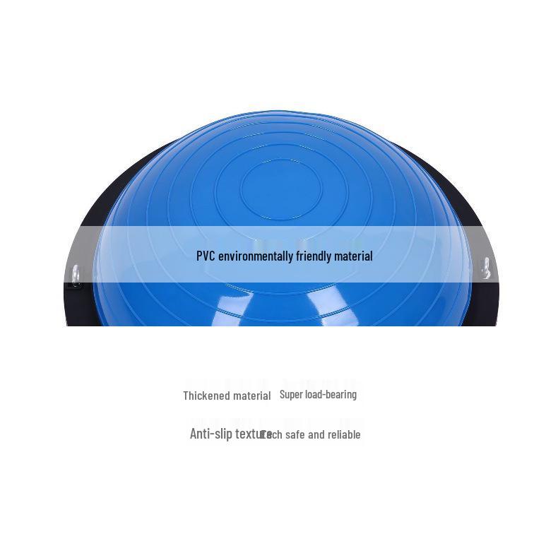 Thickened PVC Non-Slip Half Yoga Ball: Explosion-Proof Balance Ball for Home Pilates Fitness