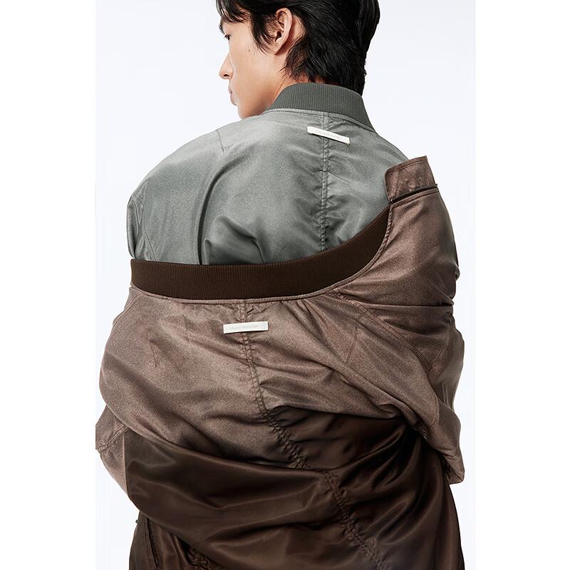 Peacebird Unisex Gradient Baseball Jacket