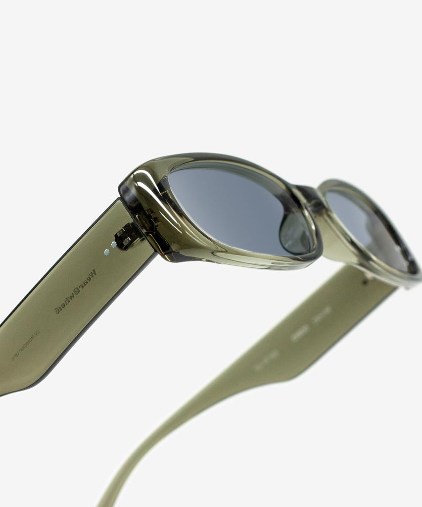 Weeoweeo Chico Clear Khaki Sunglasses
