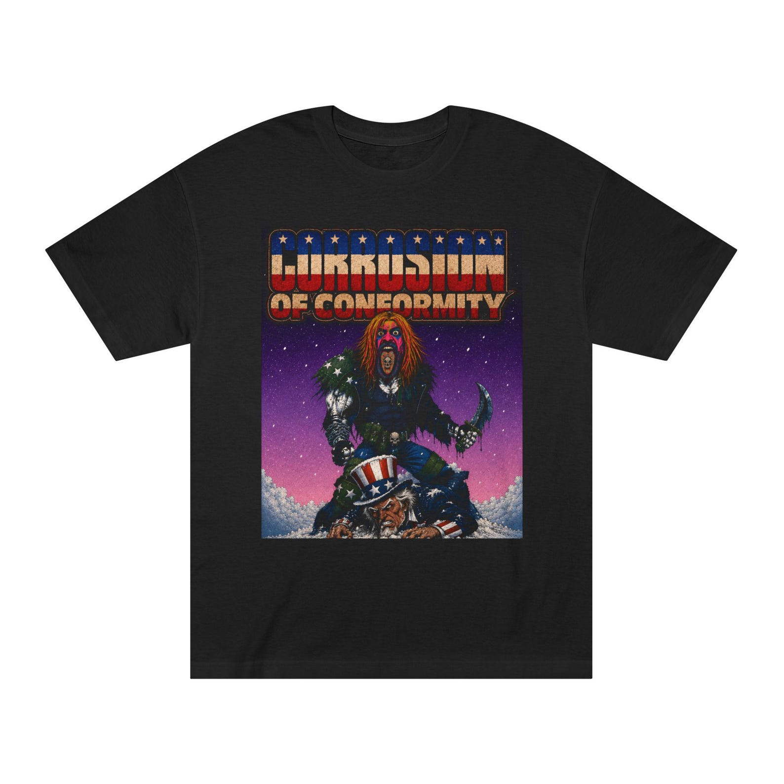 Corrosion Of Conformity Graphic Tee | Heavy Metal Horror Art T-Shirt S