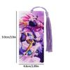 1/4 Pcs K-Pop Demon Hunters Anime Bookmarks Acrylic Tassel Bookmark Student Reading Markers Literary Stationery Supplies Gifts