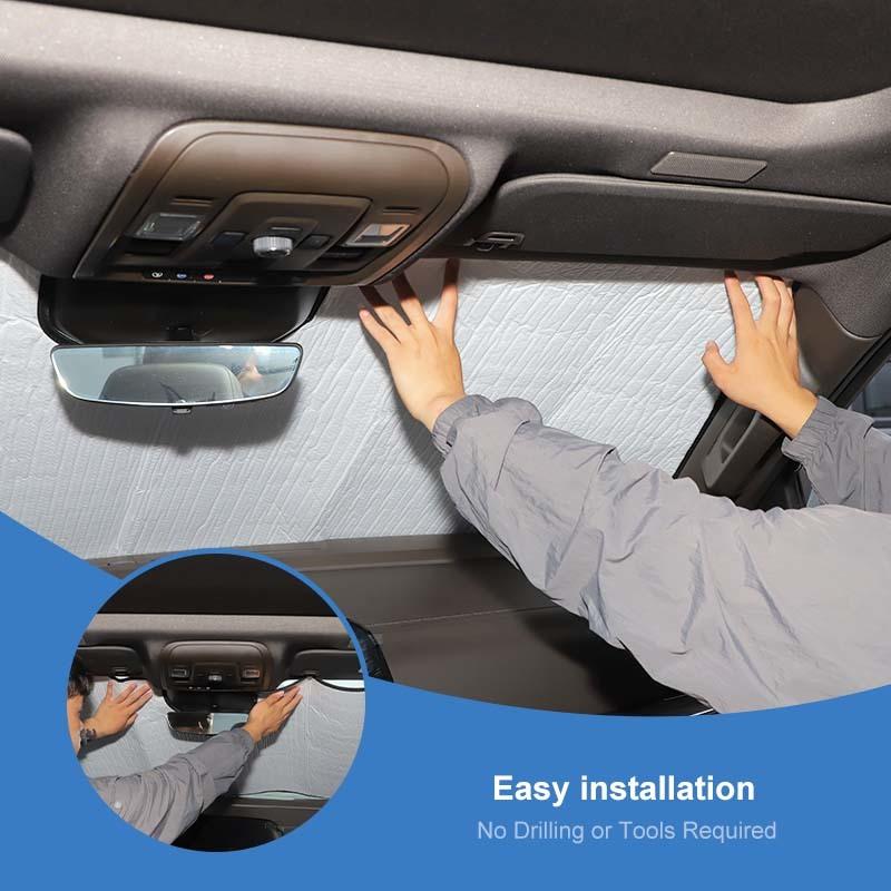 Fit For GMC-YUKON /Tahoe 2024 Up Car Front Windshield Sunshade Window Shade Foldable Sun Visor Cover Car Interior Accessories