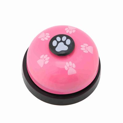 Eisen robuste langlebige niedliche Cartoon-Haustierglocke für interaktives Spielzeug für Hunde und Katzen(Rosa)