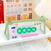 Transparent Pencil Case with Large Capacity Motivational Quote PVC Pouch for Students Waterproof Portable Clear Stationery Bag for School Exam Desk