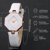 Set da 6 pezzi Lusso Donna Custodia a Rombo Orologio al Quarzo & Set Gioielli Diamante Cuore d'Amore