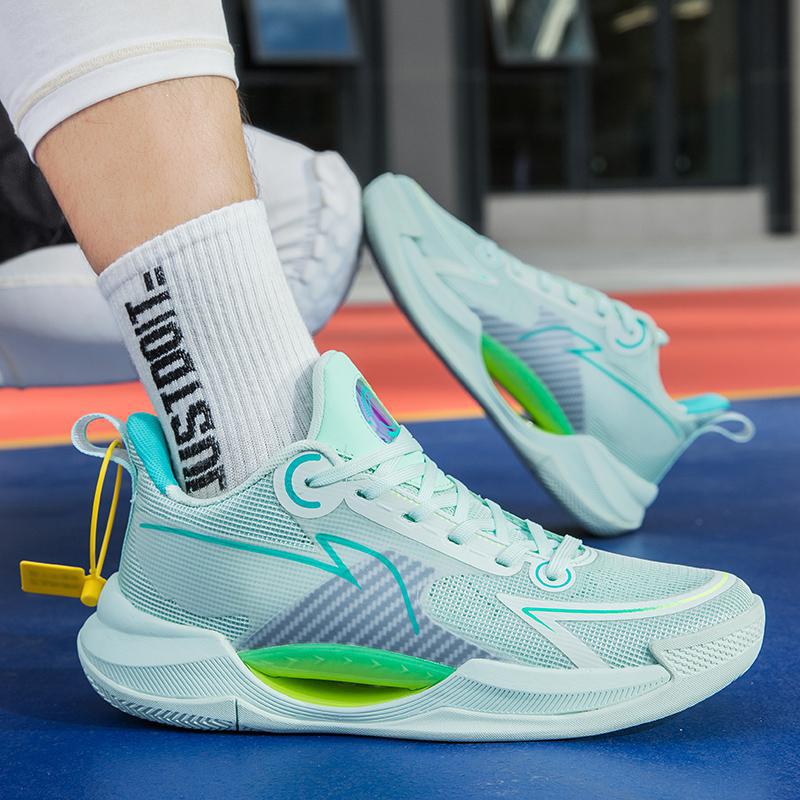 Ultra-light V2 carbon plate nitrogen technology basketball shoes boys and teenagers actual combat sports shoes junior high school students luminous