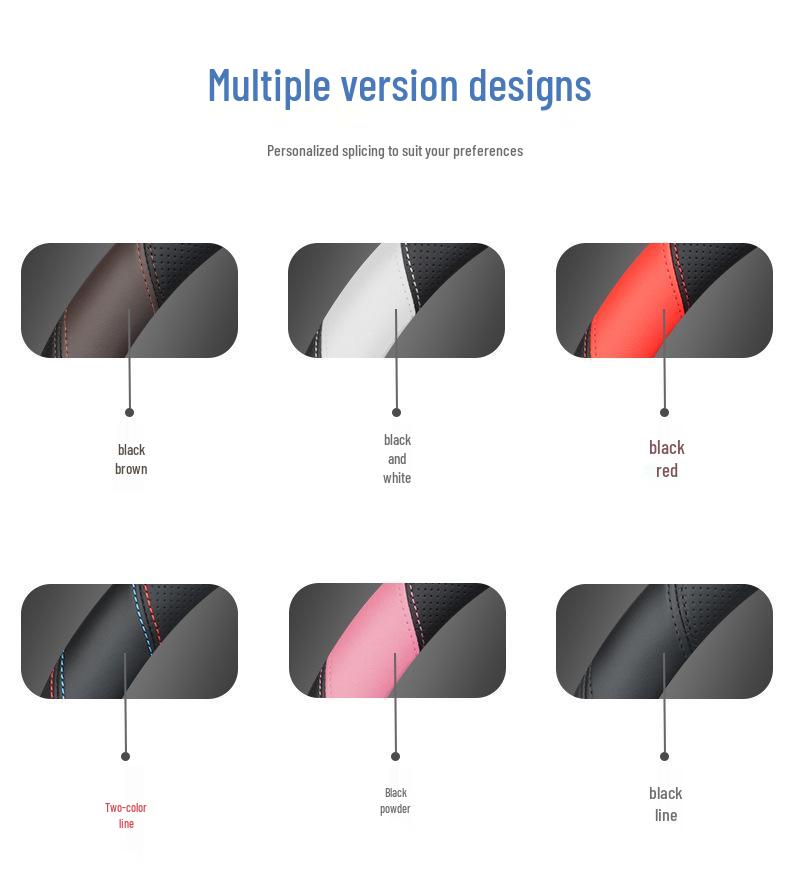 Premium Leather Anti-slip Steering Wheel Cover for Geely Galaxy L7/L6/E8 - Ultra-thin Design