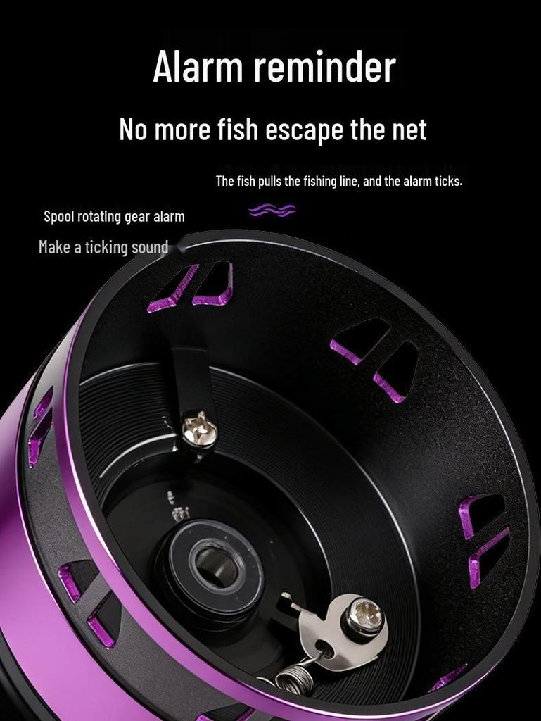 Long-Casting Full Metal Spinning Reel with Slanted Spool for Cross-Border Fishing