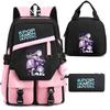 Kpop Witch Hunters Peripheral Backpack Portable Lunch Bag Pencil Bag School Bag Student Backpack Three-Piece Set