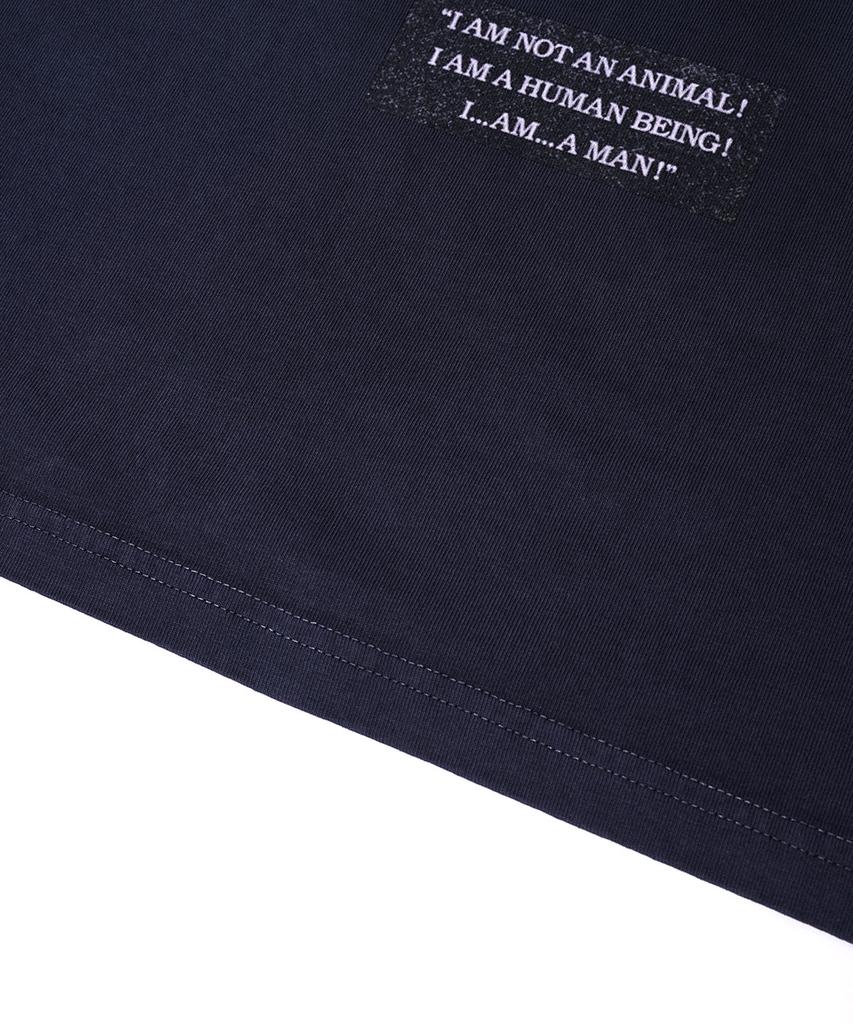 NONFLOOR Distressed Invisible Guest T-Shirt Navy