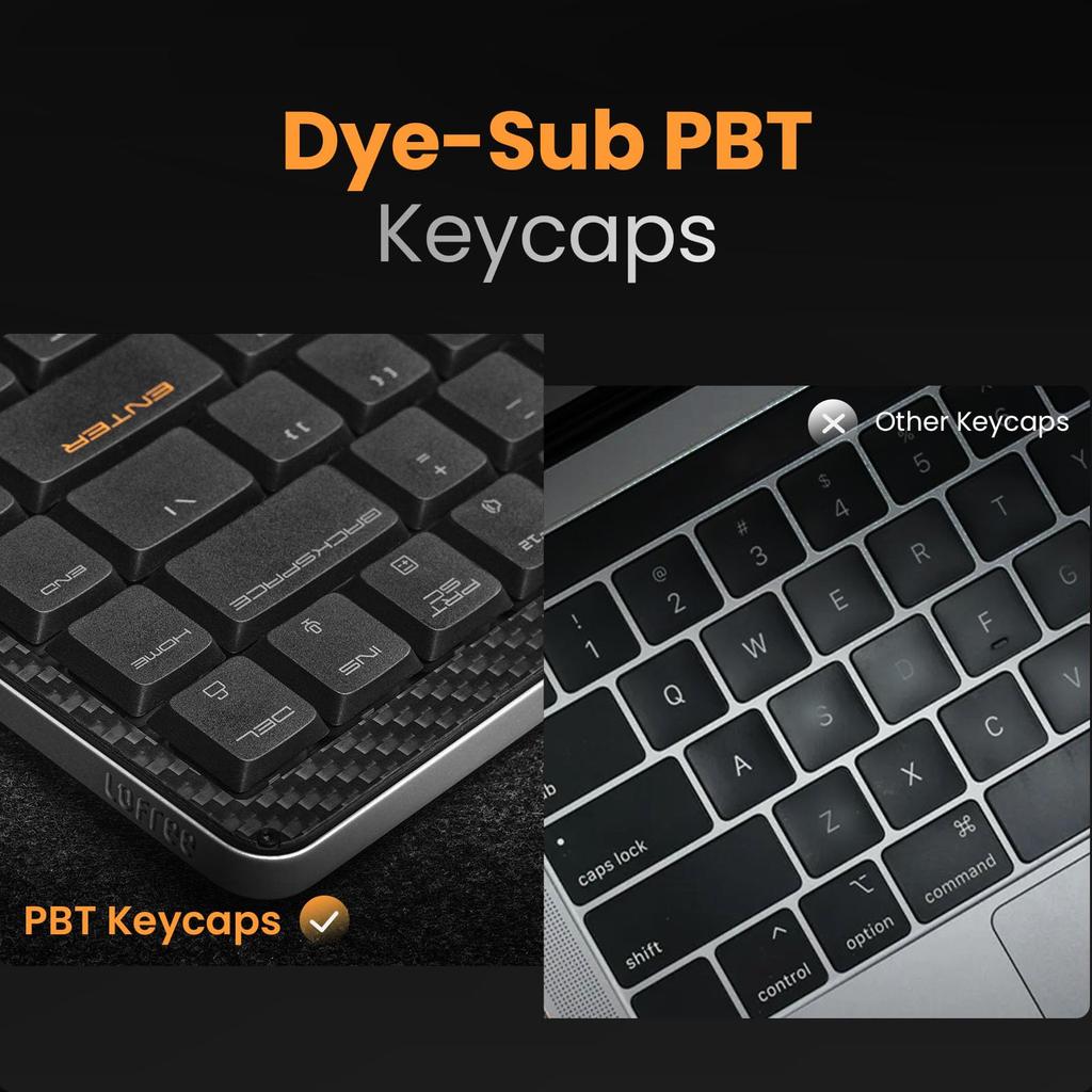 Lofree Edge Low Profile Mechanical Rechargeable Bluetooth and Wired Connectivity Mac Switch Carbon Fiber Top Mg Alloy Bottom Case Technical Compliance