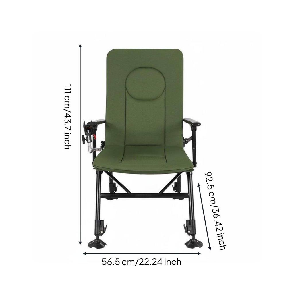 Adjustable Folding Fishing Chair Outdoor Furniture for Anglers, Campers