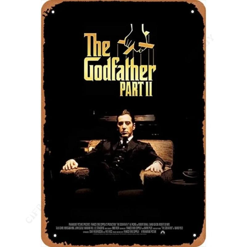 The Godfather Movie Vintage Metal Tin Sign Home Decor Gift 20x30cm
