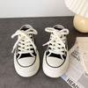 With Skirt Platform Two Wear Canvas Shoes Women 2025 Summer New Retro Versatile Niche One Pedal Half Drag Shoes