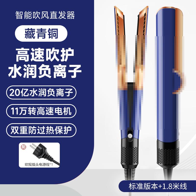 2-in-1 Hair Dryer and Straightener Ht01 Negative Ion Flat Iron Comb for Dry and Wet Use, Hair Straightener That Doesn'T Damage Hair
