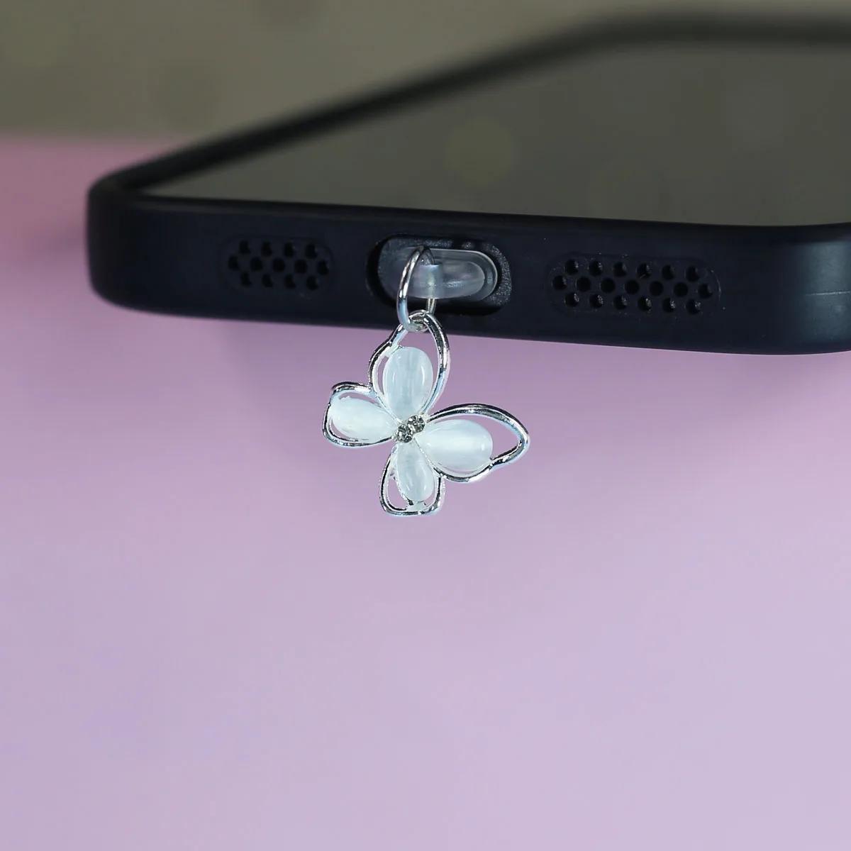 Mobile Phone Dust Plug Alloy Phone Decoration Plug Iphone Dust Plug High-Quality For Iphone Gift Personal Use