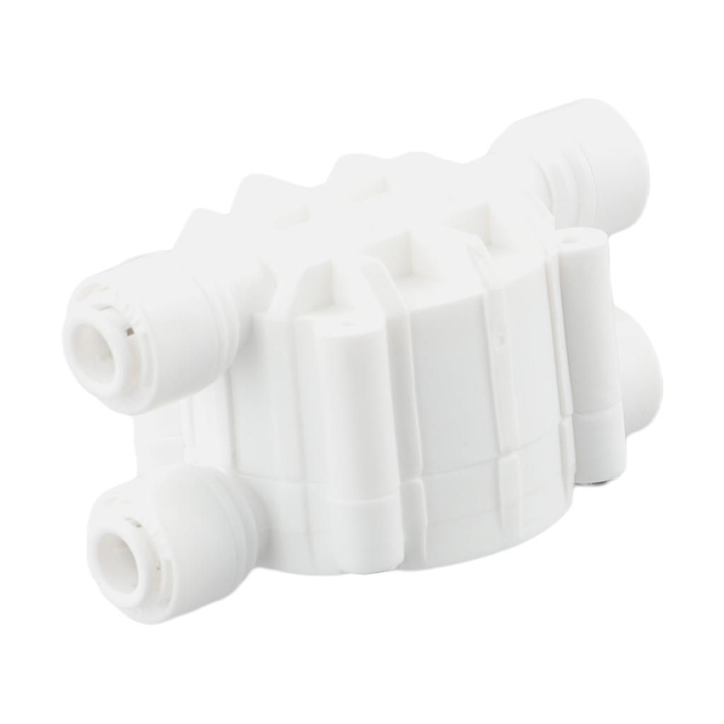 4 Way RO Auto Shut-Off Valve Switch 1/4" Water Purifier Reverse Osmosis Straight Drink Machines Quick Connect Fitting