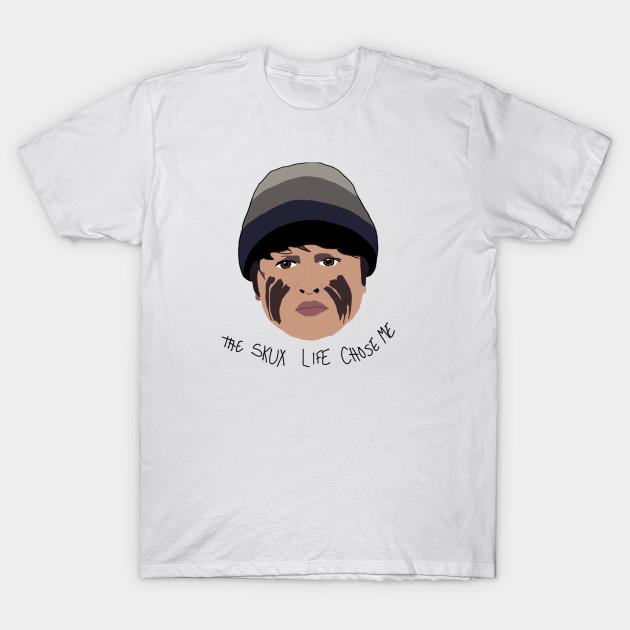 Men Black Print T-shirt Skux Life No-Cut Transfer Paper Print Cotton Tshirt S белый