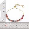 Nidin New Fashion Multicolor Crystal Zircon Chain Bracelets For Women Female Elegant Aesthetic Adjustable Jewelry Gift Wholesale