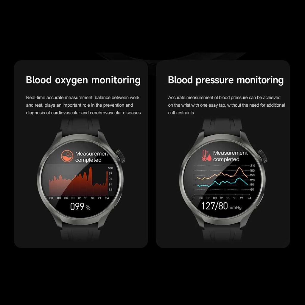 For Huawei 1.85-inch Smart Watch Men Sport Waterproof Fitness Heart Rate Watches Compass Track NFC Bluetooth Call Smartwatch