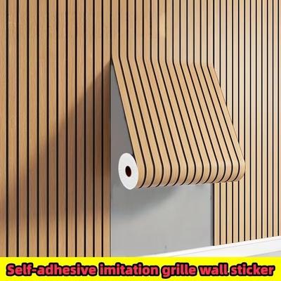 Papier Peint Cloison Épaississant Imperméable Auto-Adhésif 3D 40cm Grille Sticker Mural pour Décoration Murale de Fond