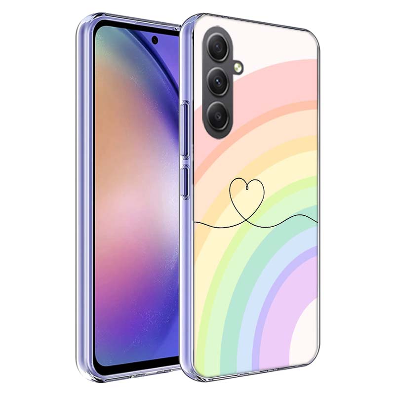 

Rainbow Gradient Love Phone Case for Samsung A17 A37 A57 A07 A16 A26 A36 A56 A06 A02S A12 A22 A32 A52S A04S A14 A24 A34 A54 A03 Samsung A14 5G