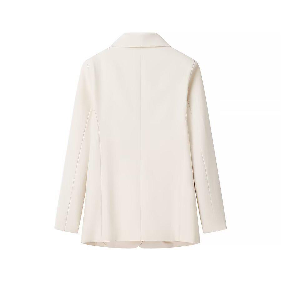 Europejski i Amerykański Damski Garnitur z Kołnierzykiem i Zestaw Marynarki