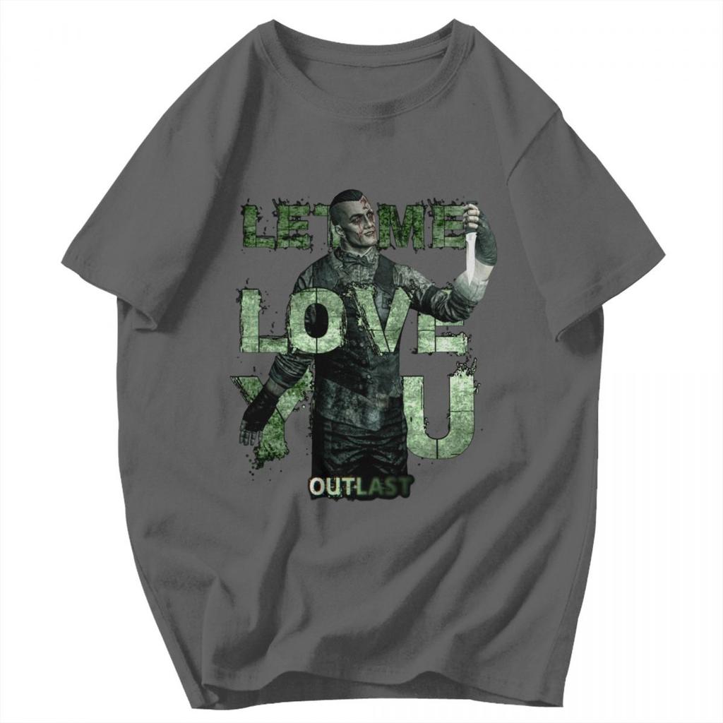 Men T Shirt The Outlast Trials 2026 Horror Game Vintage Idea Y2K Graphic Oneck Unisex Tops T Shirts